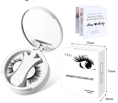 Magnetic Eyelash Kit with Storage & Applicator